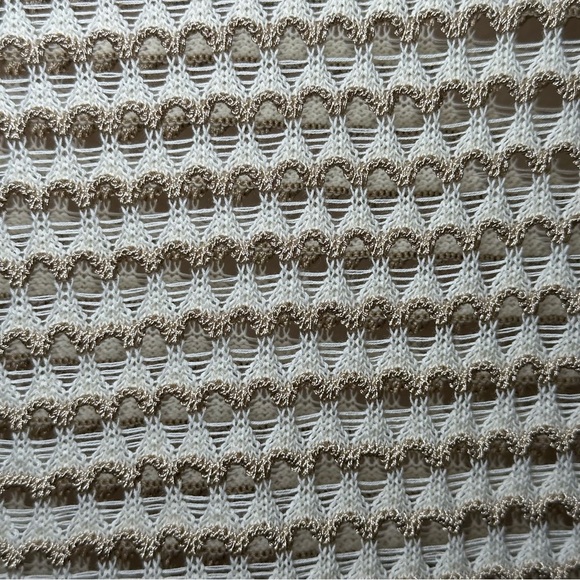 COS Cream Knit Fishnet Coverup Long Sleeve Tunic Sweater Size Small - Picture 10 of 15